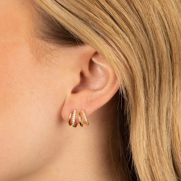 Ear Climber Earrings - Crystal Claw