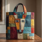 Patchwork Horse Face quilted tote bag – patchwork horse face