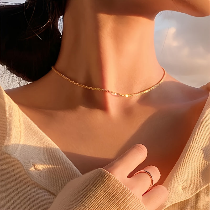 Necklace & Bracelet Set - Sparkle Chain