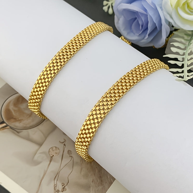 3-Piece Jewellery Set - Gold-Tone Mesh