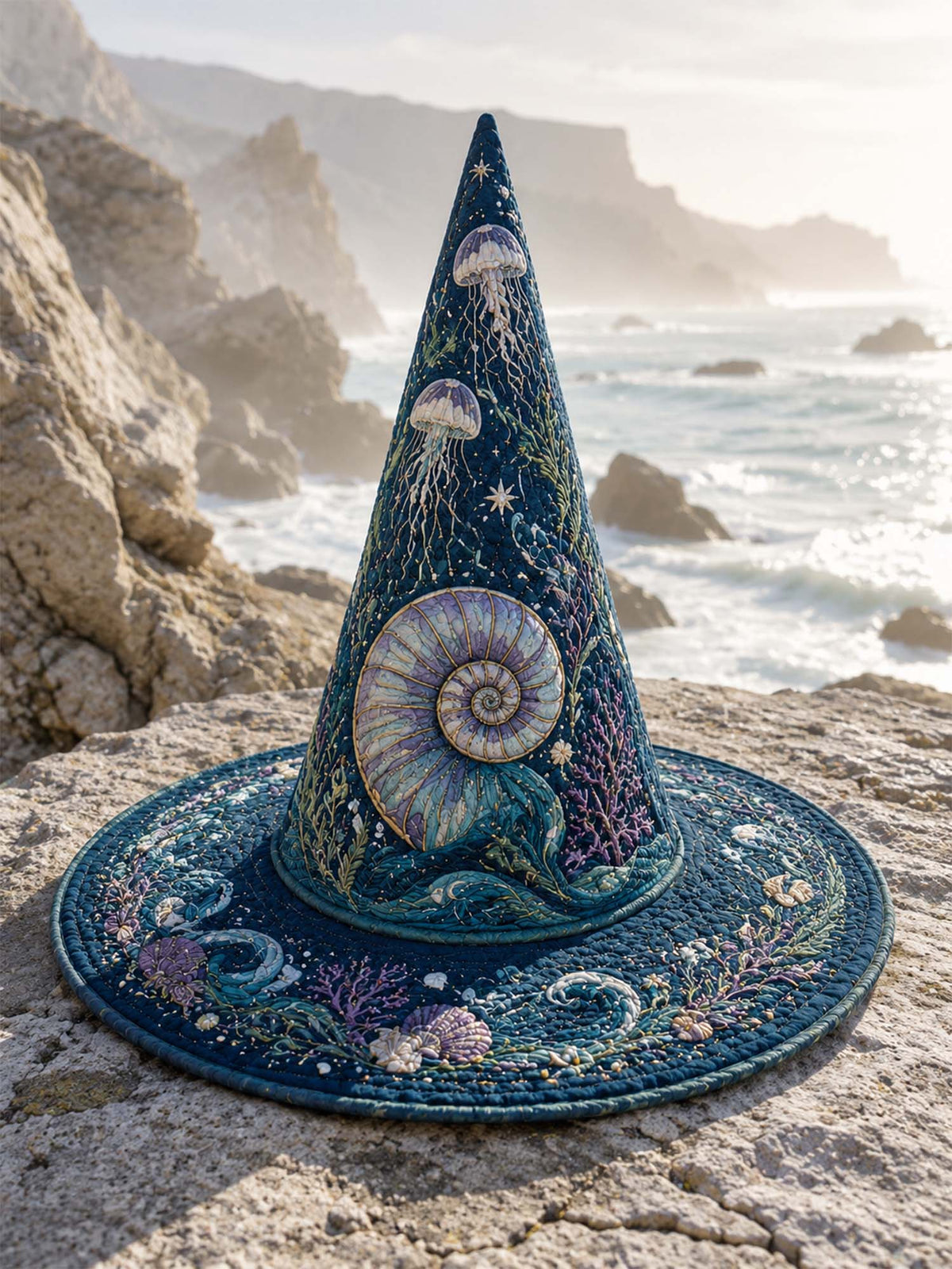 Quilted Witch Hat - Mermaid Shell – view 3