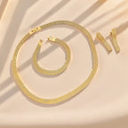3-Piece Jewellery Set - Gold-Tone Mesh