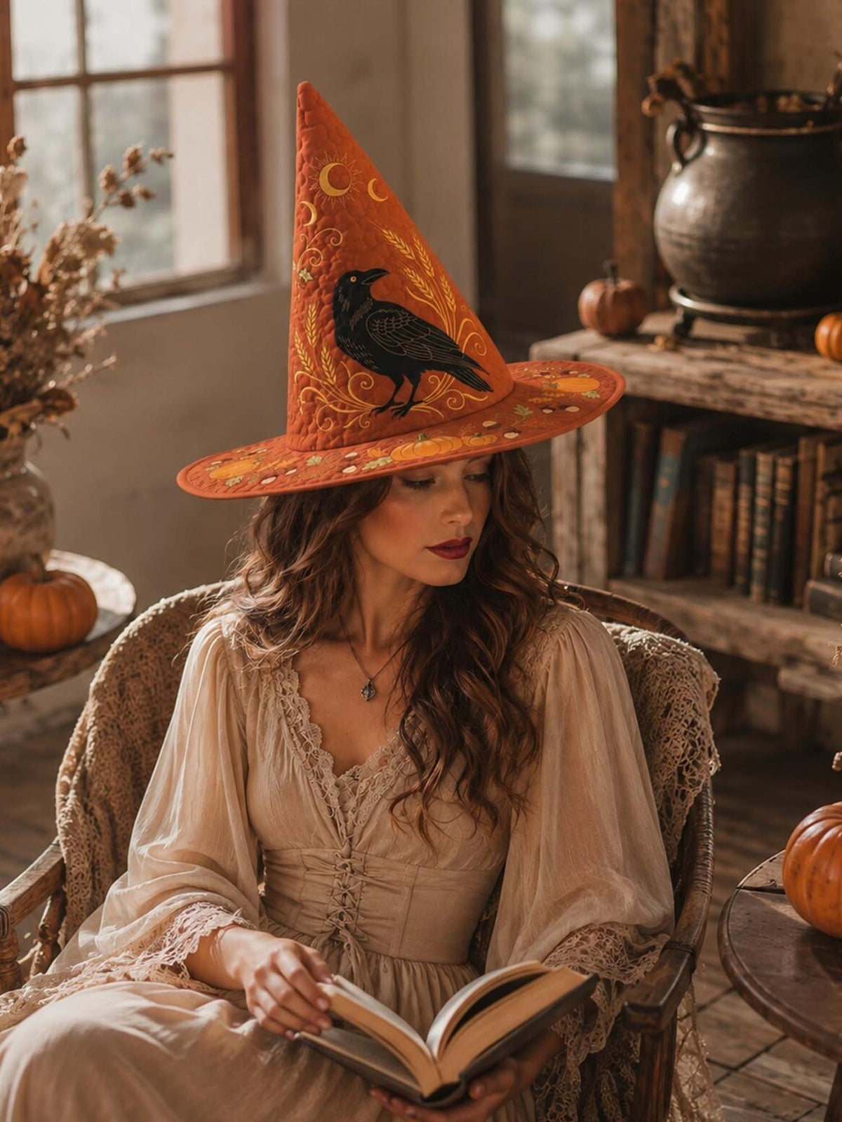 Quilted Witch Hat - Raven Harvest – view 4