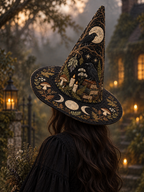 Quilted Witch Hat - Raven Library – view 2