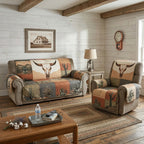 Quilted Sofa Cover - Dustland Longhorn