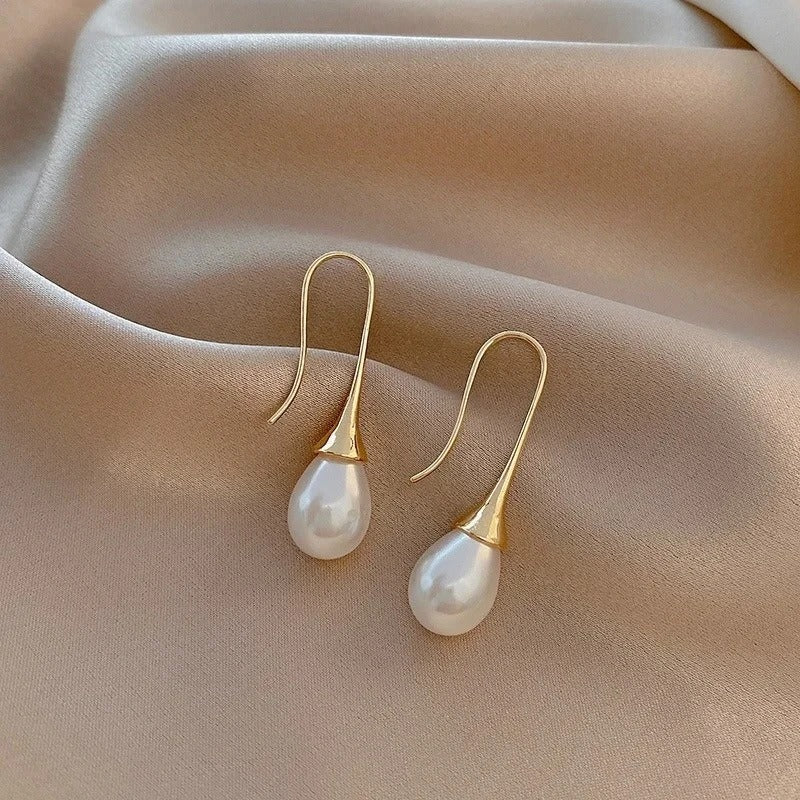 Pearl Drop Earrings - Tulip