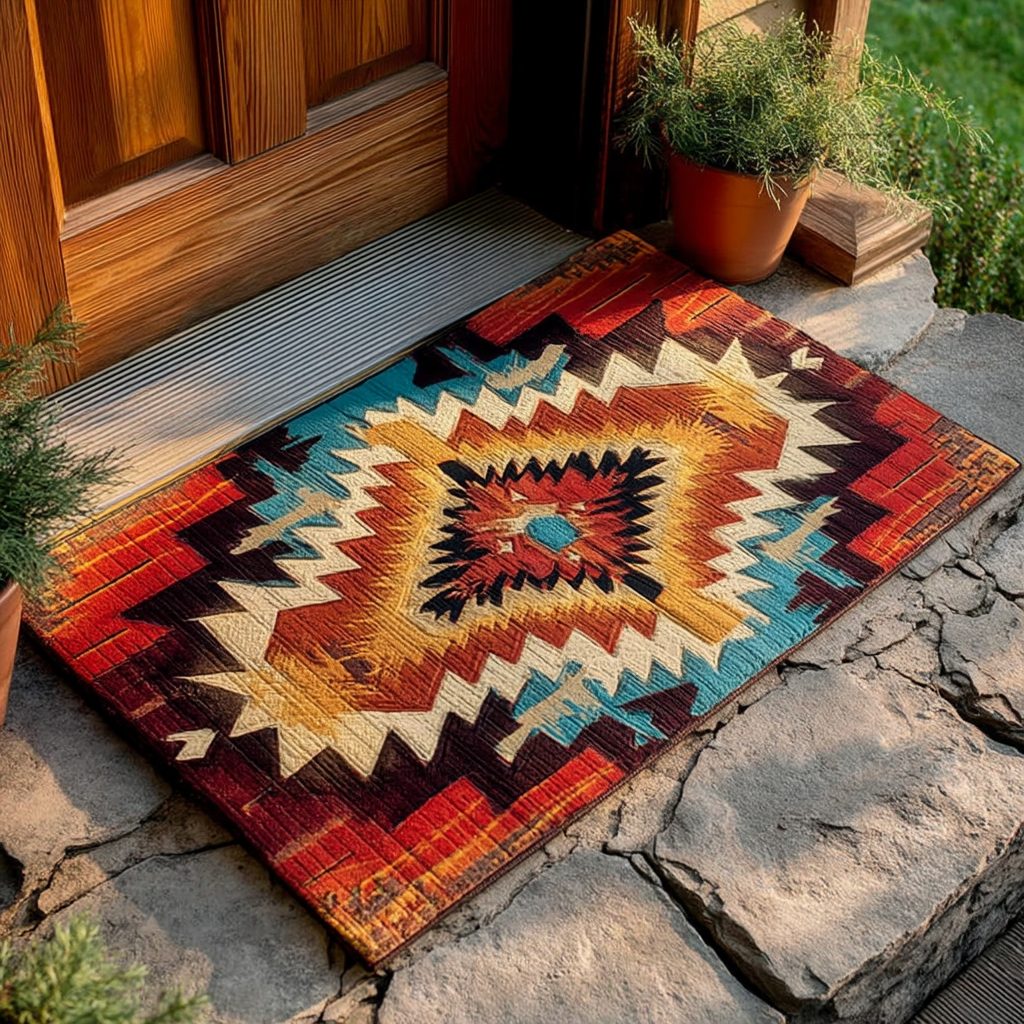 Highland Starburst doormat – diamond starburst
