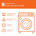 Care instructions – Quilted Purse - Basset Hound Huddle