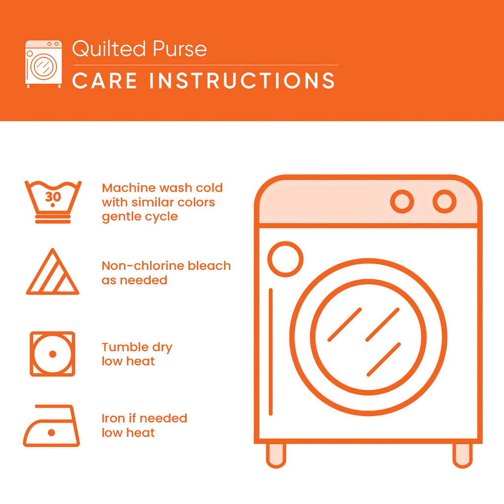 Care instructions – Quilted Purse - Plum Violin Row