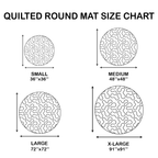 Round Quilted Mat - Crimson Wings Cardinal – view 2
