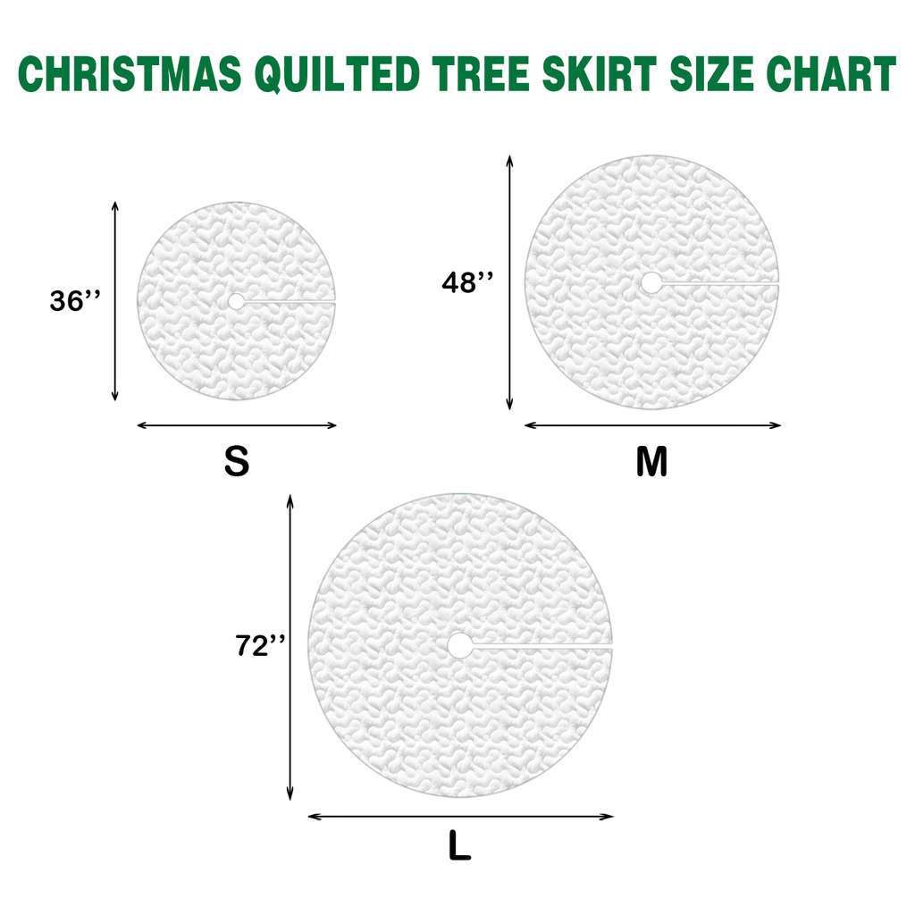 Size guide – Quilted Christmas Tree Skirt - Sleepy Frenchies